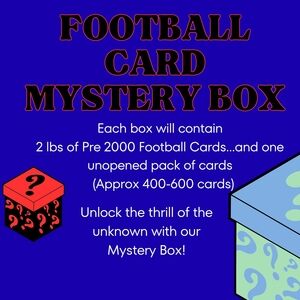 Football Card Mystery Box - Pre 2000 Cards - 2lbs Grouping.